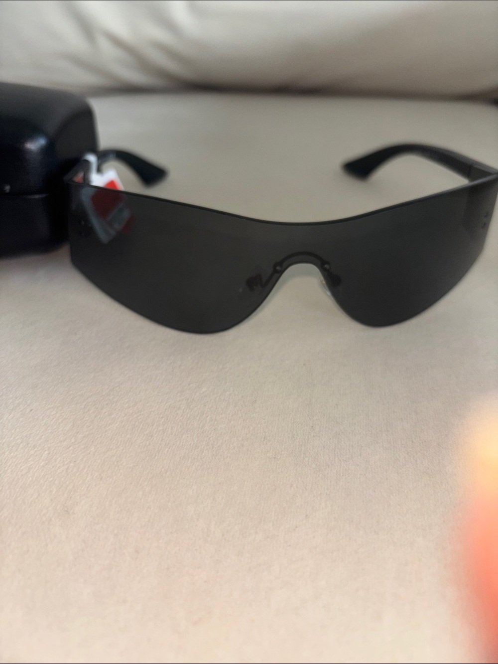Versace Black Shield-Style VR/AR Protective Glasses
